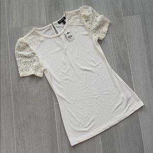 Express Lace Puff Sleeve Top